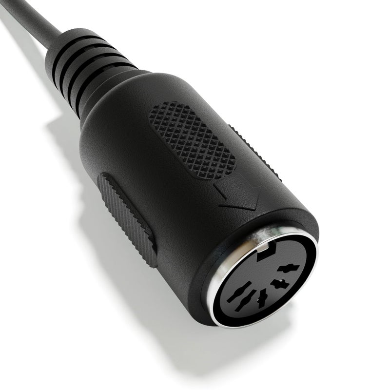 ExcelValley - Female DIN MIDI Adapter Breakout Conversion Cable - Mini/Micro Jack [Straight | A-2.5mm] - Image 3